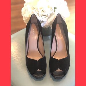 Nine West “Bonfire" Peep Toe Heel (Black)